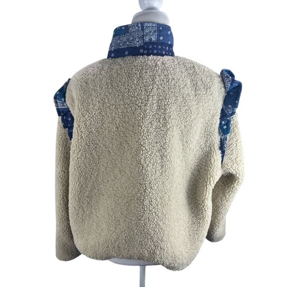 Driftwood x Free People Bixby Bandana fleece jacket, Size Large, NWT - Picture 4 of 9